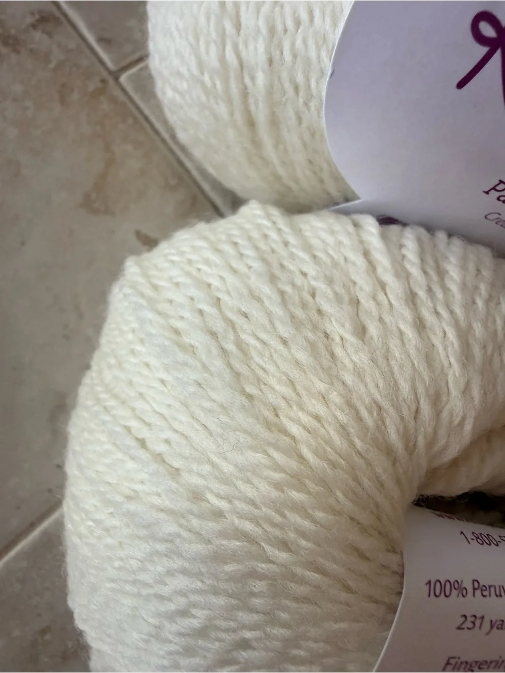 Knit Picks Palette Fingering Weight Yarn - Cream
